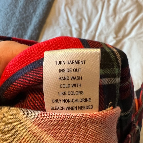 The Bay - red and black plaid shirt - Picture 3 of 9